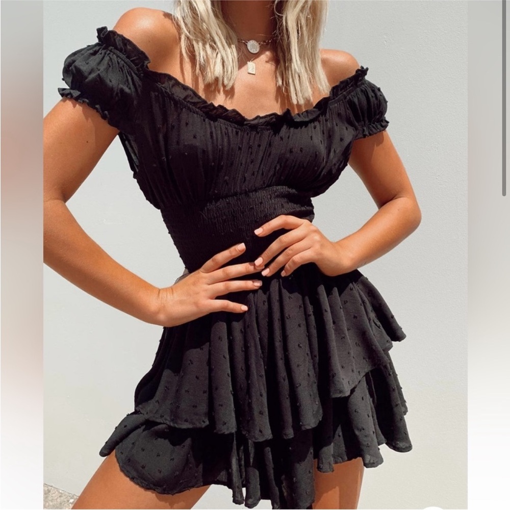 Princess Polly Love Galore Black Romper